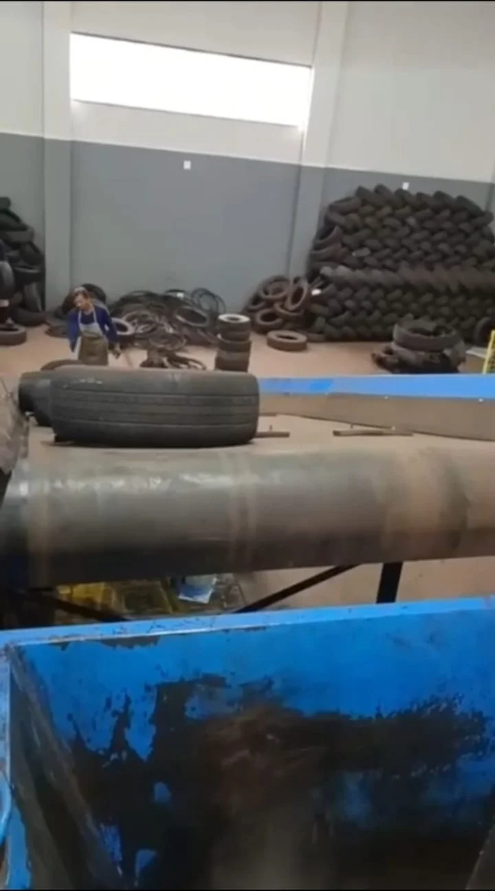 Material triturado pronto para expedição